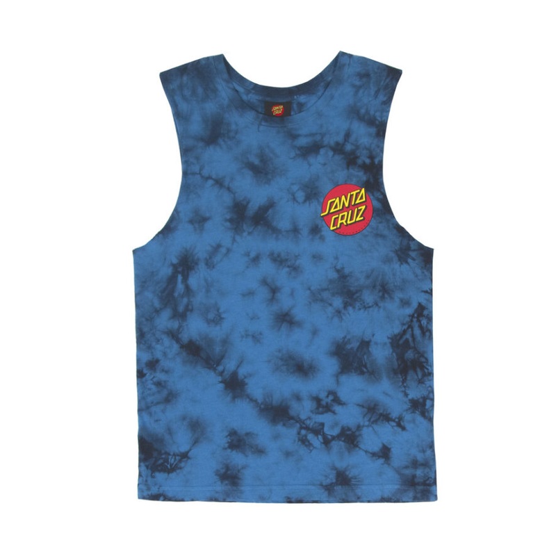 Santa Cruz Beware Dot Tie Dye Boys Muscle Tee Sum23