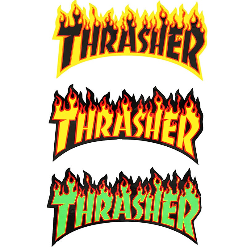 10" Flame logo Logo Sticker