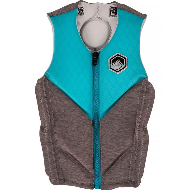 Liquid Force Happy Hour Wake Vest in Aqua/Heather