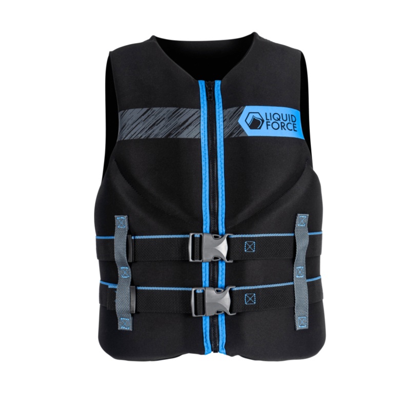 Liquid Force Classic Hinge Men's CGA Life Jacket in Black/Blue