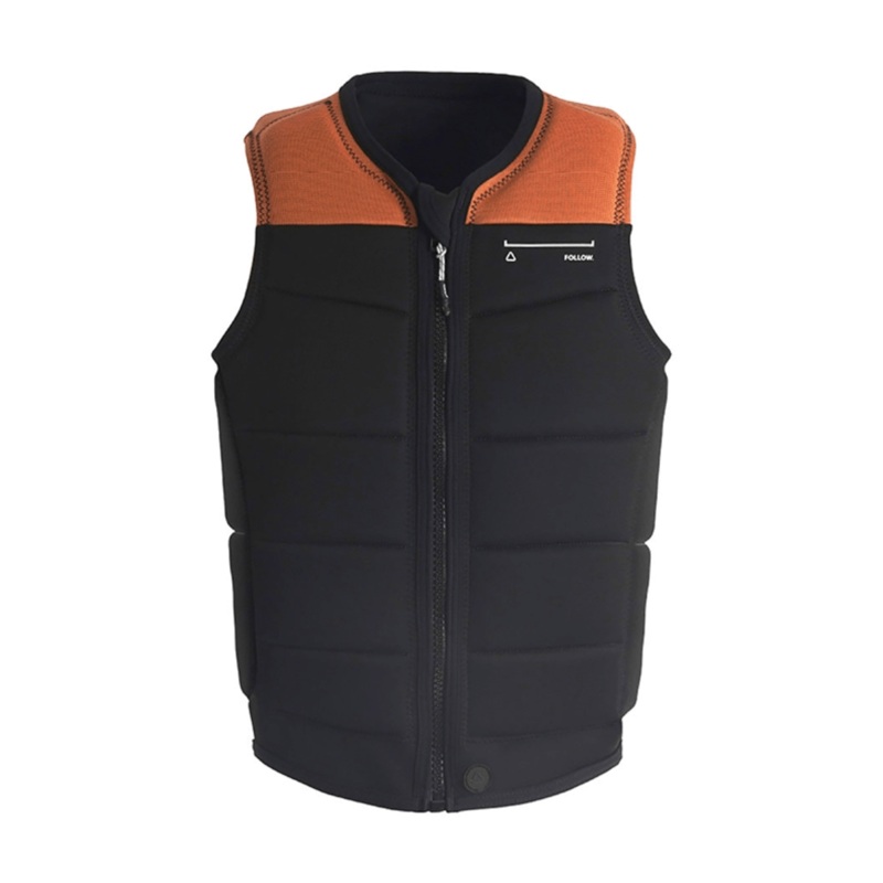 Follow Section Comp Wake Vest in Orange/Black