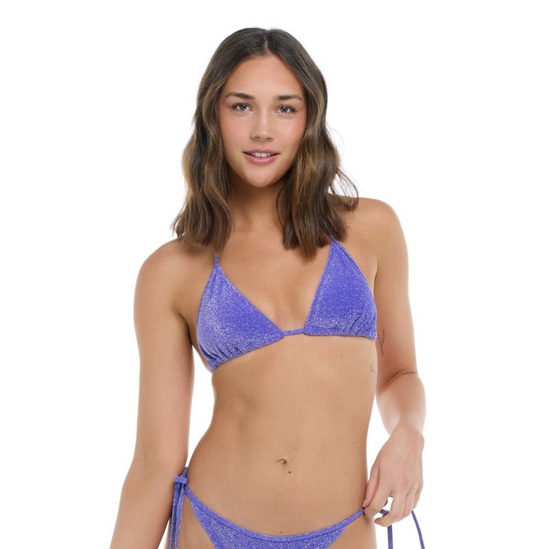 Eidon Sparkle Kali Slider Bikini Top in Starlight