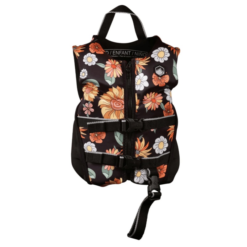 Liquid Force Dream Girls CGA Life Jacket in Black Flowers