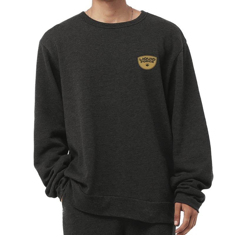 Liquid Force Lounge Crew Sweatshirt in Grey Heather