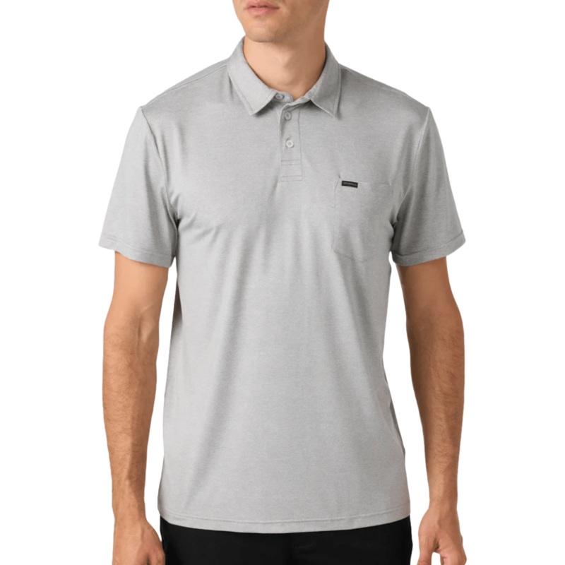 O'Neill TRVLR UPF Polo in Heather Grey
