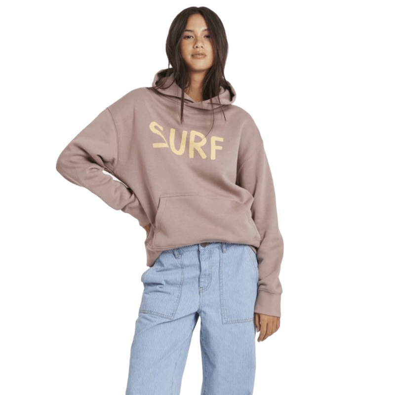 Sisstr Surf Long Sleeve Fleece Hoodie in Sweet Clay