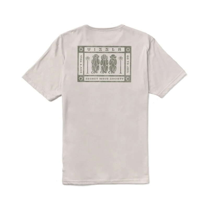 Vissla Mizaru Organic Tee in Bone