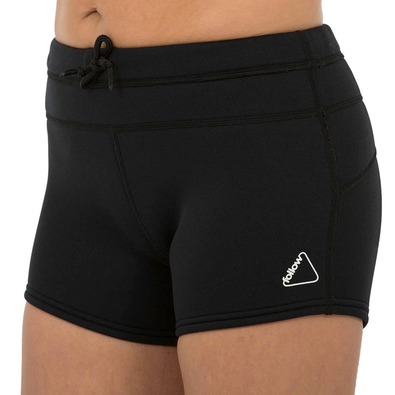 Follow Ladies 1.5mm Pro Wetty Shorts in Black