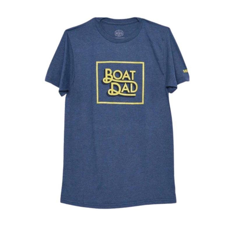Mission Boat Dad Tee in Navy Heather