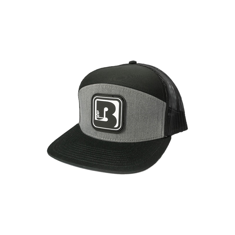 Cobra Hat Grey/Black with B Patch