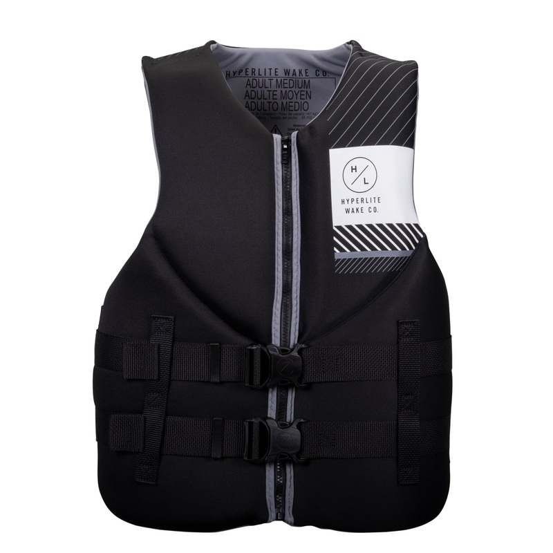 Hyperlite Indy CGA Life Jacket in Black / Grey