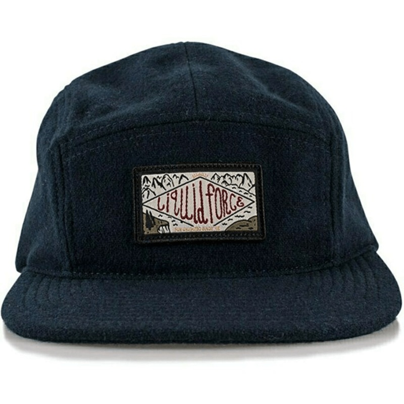 Liquid Force Cove Leather Strapback Hat in Navy