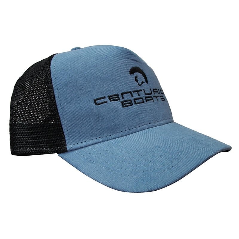 Centurion Boats Corduroy Cap in Light Blue/Black