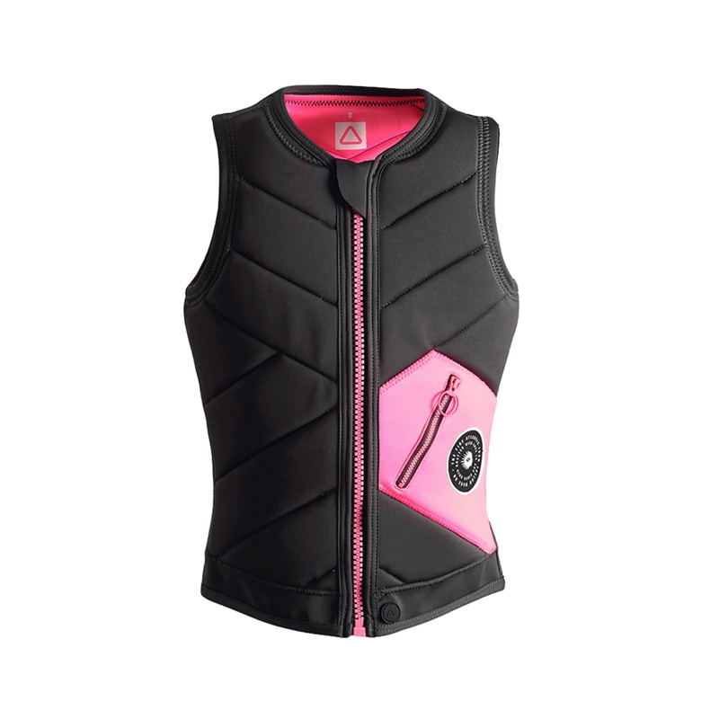 Follow Atlantis Comp Wake Vest in Charcoal/Pink