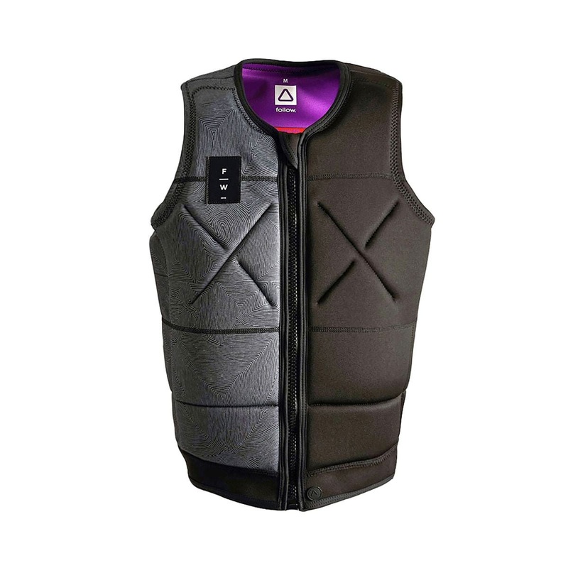 Follow Unity Comp Wake Vest in Pedro Black