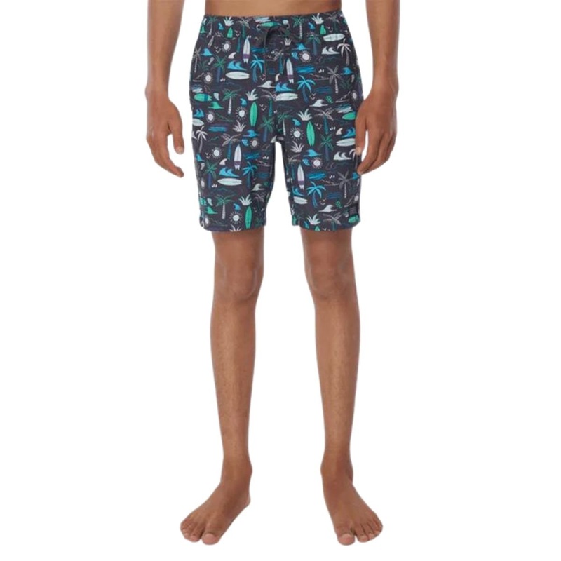 O'Neill Boys Mashup Volley Boardshorts in Graphite