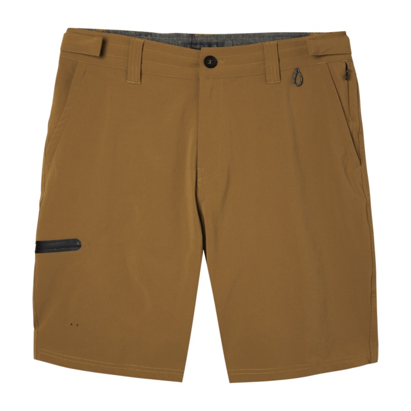 O'Neill TRVLR Expedition Hybrid Shorts in Dark Khaki