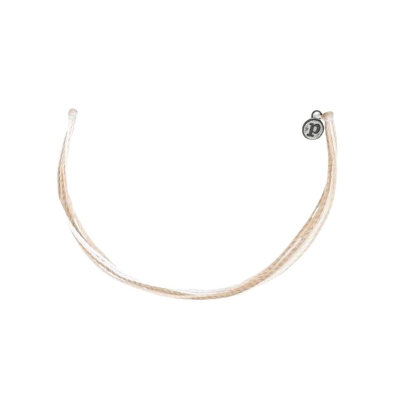 Pura Vida Original Anklet in White Sands