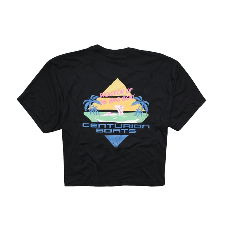 Centurion Women's Evolution Crop Tee in Black
