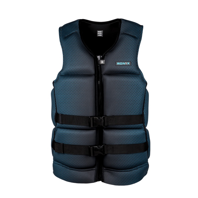 Ronix One Capella 3.0 CGA Life Jacket in Black / Blue Honeycomb