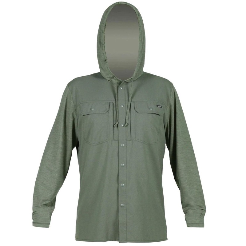 Anetik Ultra Guide Hooded Long Sleeve in Dark Olive