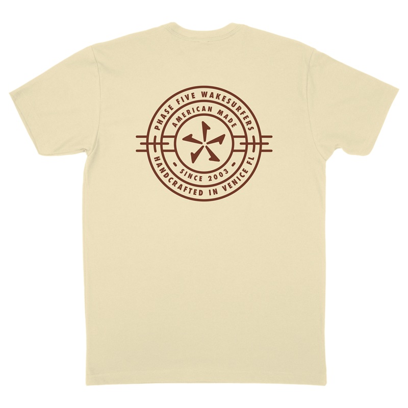 Phase 5 Compass Tee in Cream