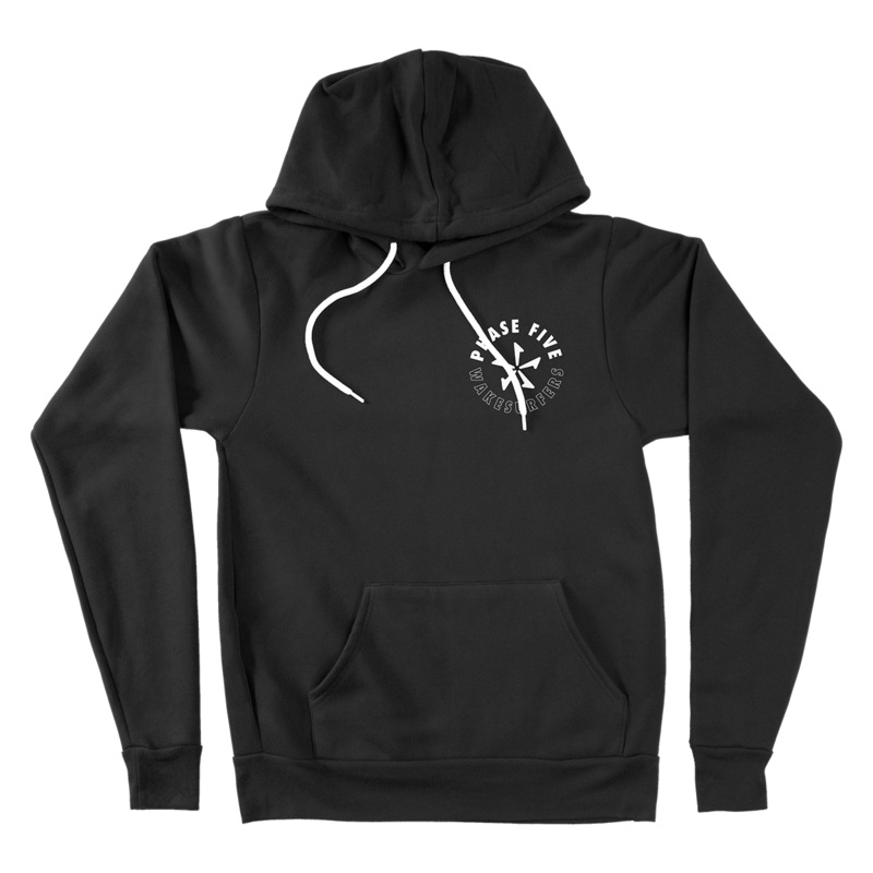Phase 5 USA Made Fleece Pullover Hoodie in Black
