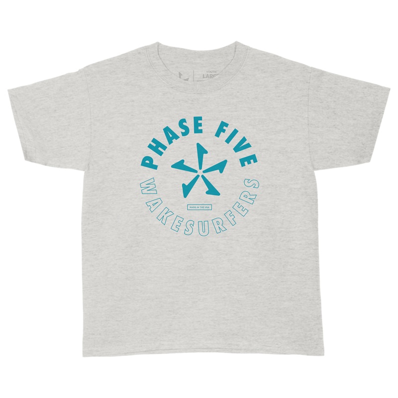 Phase 5 Youth USA Made Tee in Ash