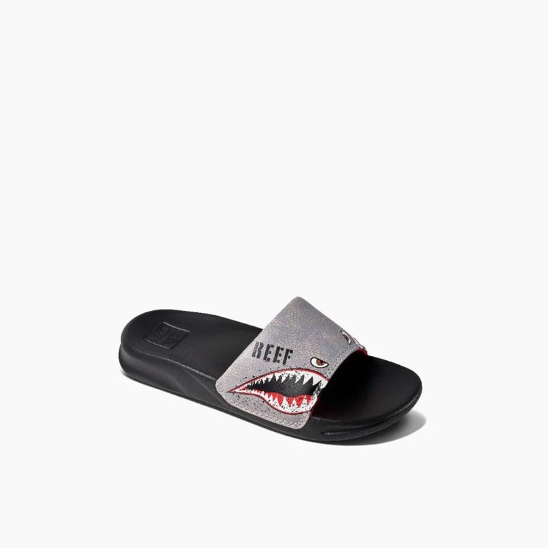 Reef Kids One Slide Flying Sharks Kids Sandal