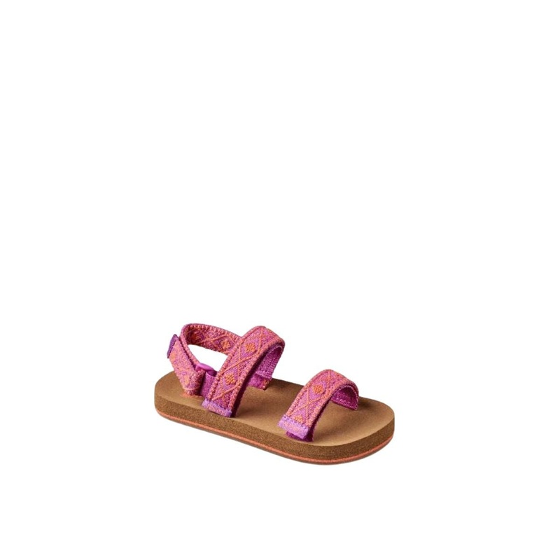 Reef Little Ahi Convertible Kids Sandals in Fuchsia Coral