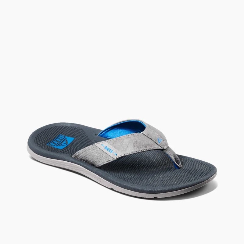 Reef Santa Ana Men's Sandal in Blue/Light Grey