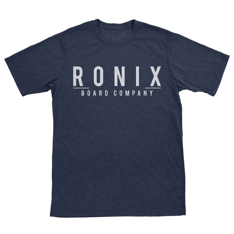 Ronix Megacorp Tee in Dark Blue Heather / White