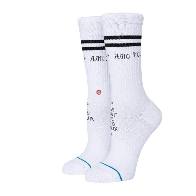 Stance Fire And Night Socks In White