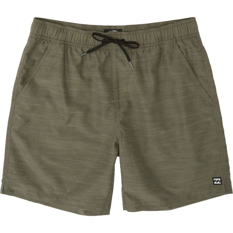 Billabong Boys All Day Slub Elastic Boardshort in Army