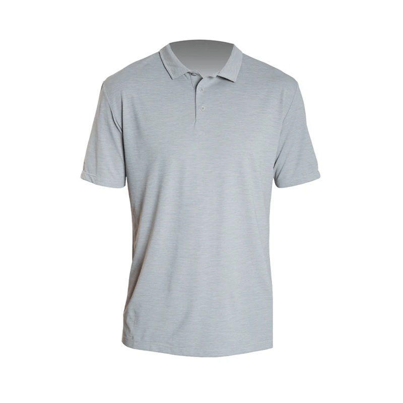 Anetik Low Pro Tech Polo SS in Alloy Heathered