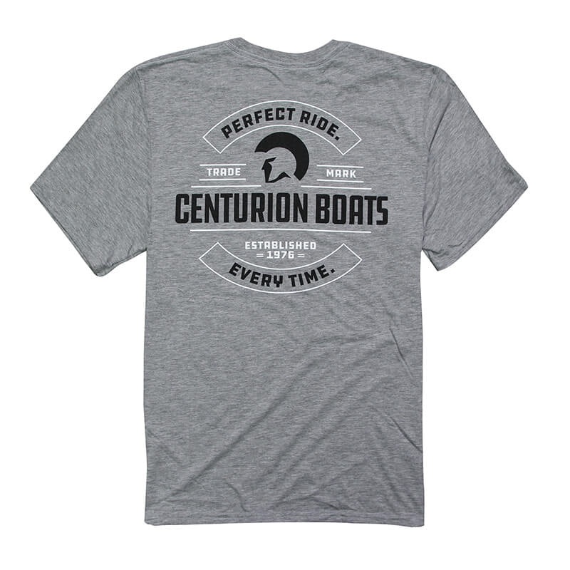 Centurion Boats Every Time Tee in Heather Grey