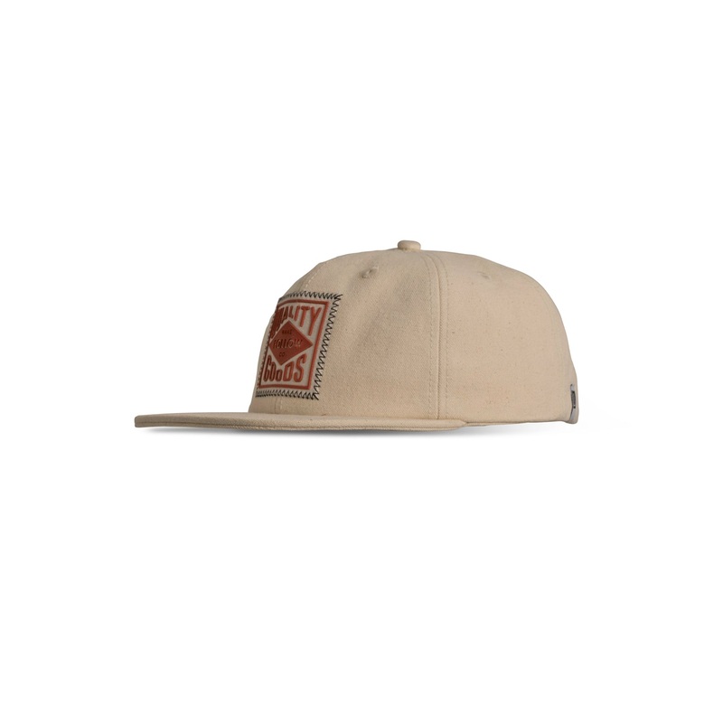 Follow Badge Formless Men's Cap in Natural