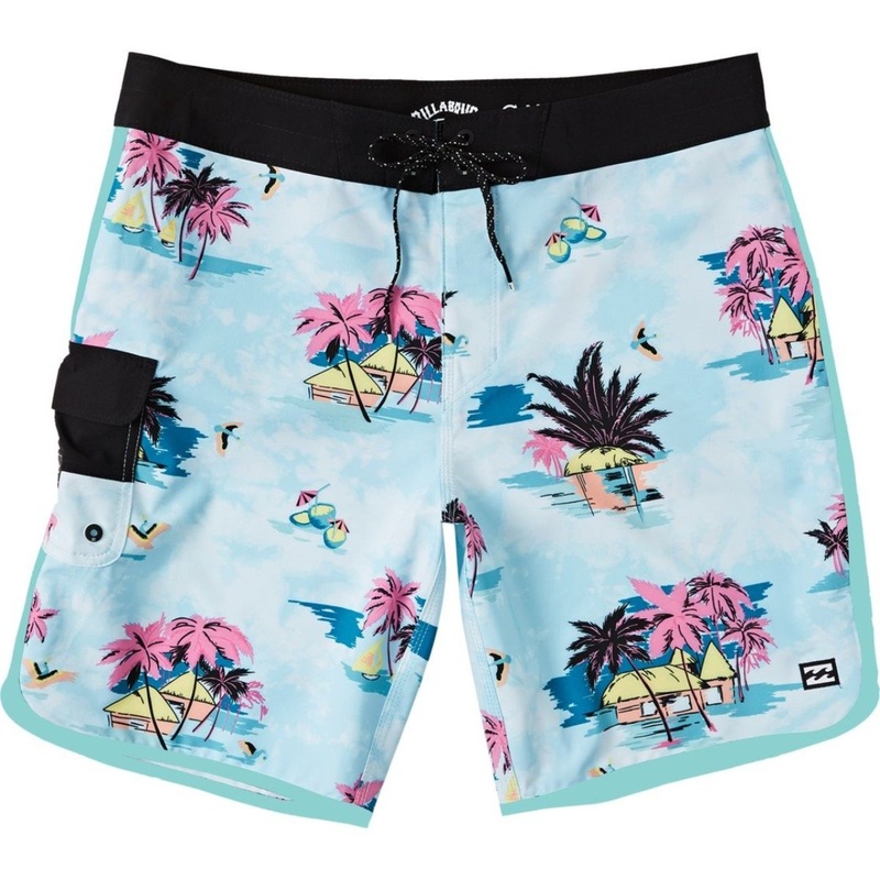 Billabong Boys 73 Line Up Pro Boardshort in Mint