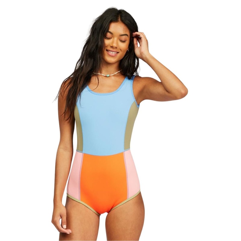 Billabong Seaker Reversible Sleeveless Spring Wetsuit in Heat Wave