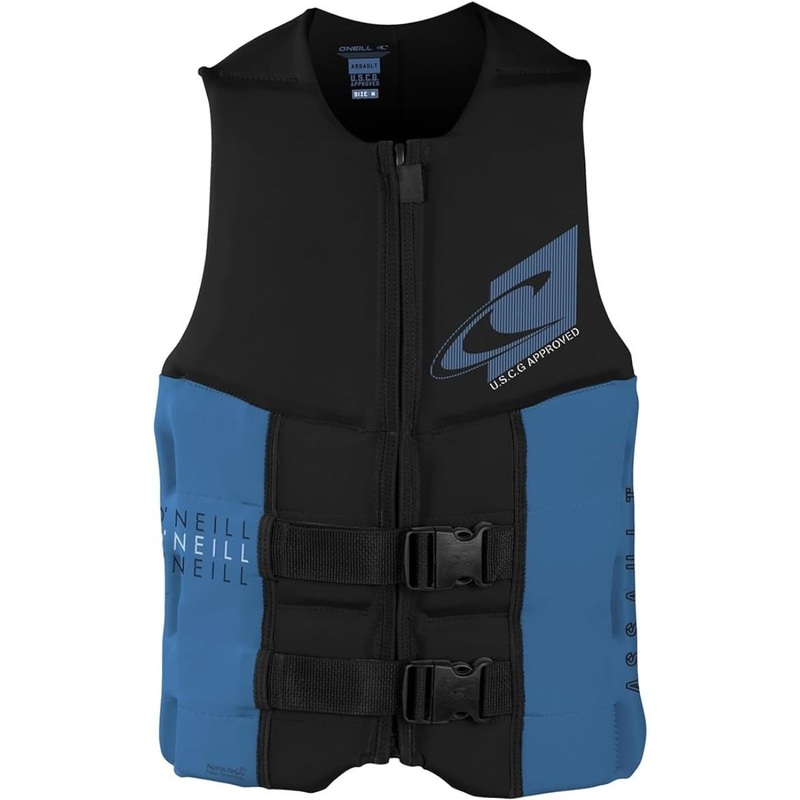 O'Neill Assault CGA Life Jacket in Black/Riviera