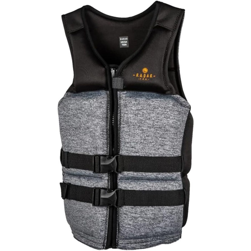 Radar Boy's TRA CGA Life Jacket in Heather Grey/Orange/Blk