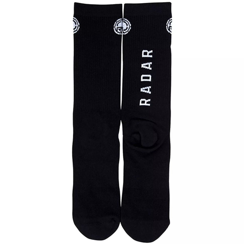 Radar Crew Socks in Black