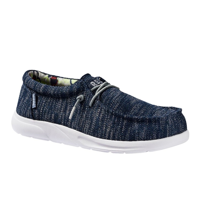 Reef Kids Cushion Coast in Navy Shark Kid's Sandal