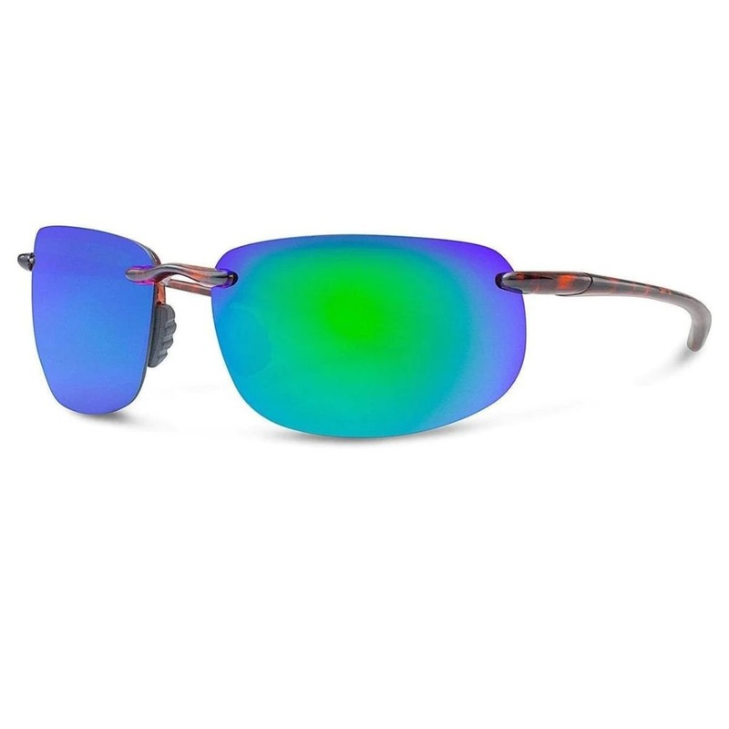 Abaco Outrigger Sunglasses in Tortoise/Ocean Mirror