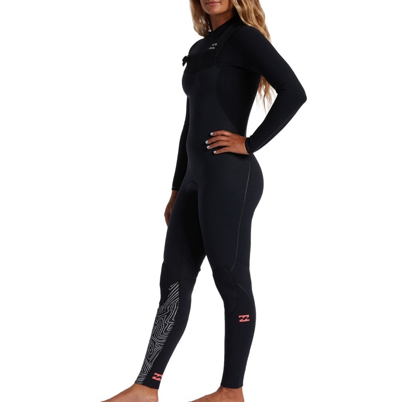 Billabong 302 Furnace Comp Steamer Full Wetsuit in Midnight Trails