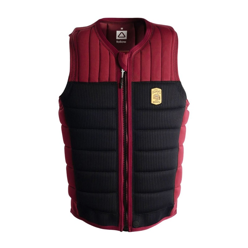 Follow Employee of the Month Comp Wake Vest in Black/Maroon