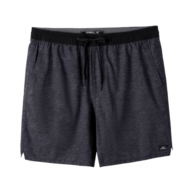 O'Neill Perform Light Lined E-Waist 17" Shorts in Heather Black