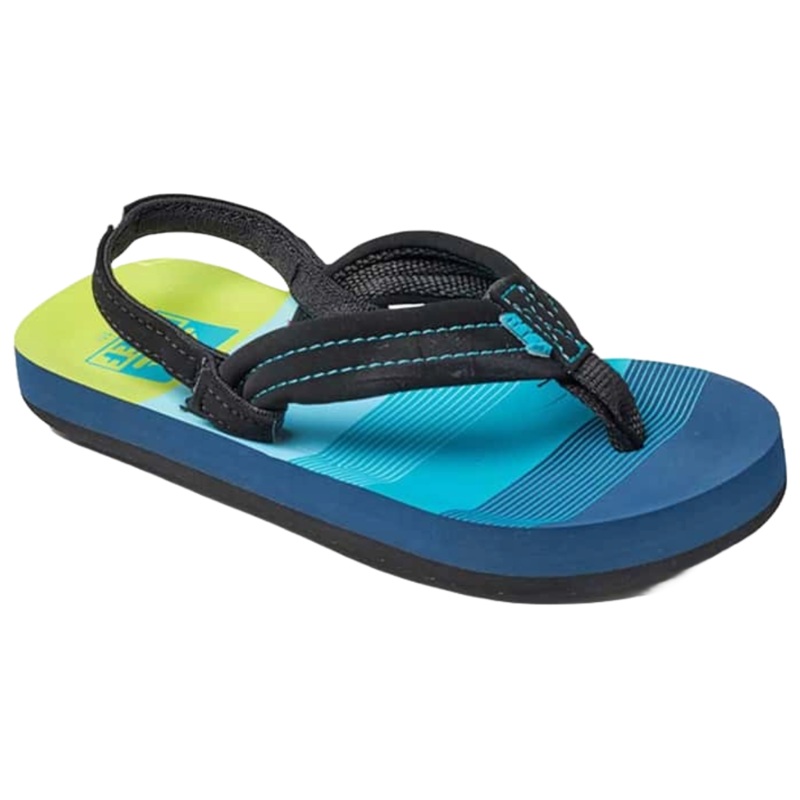 Reef Little Ahi in Aqua Green Stripe
