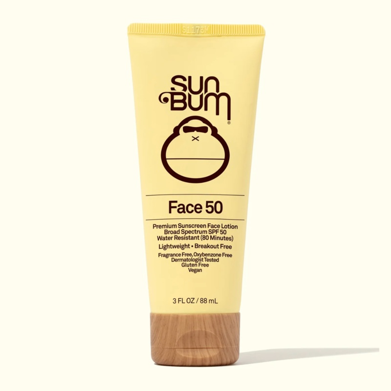 Sun Bum Original SPF 50 Clear Face Sunscreen Lotion 3 oz.