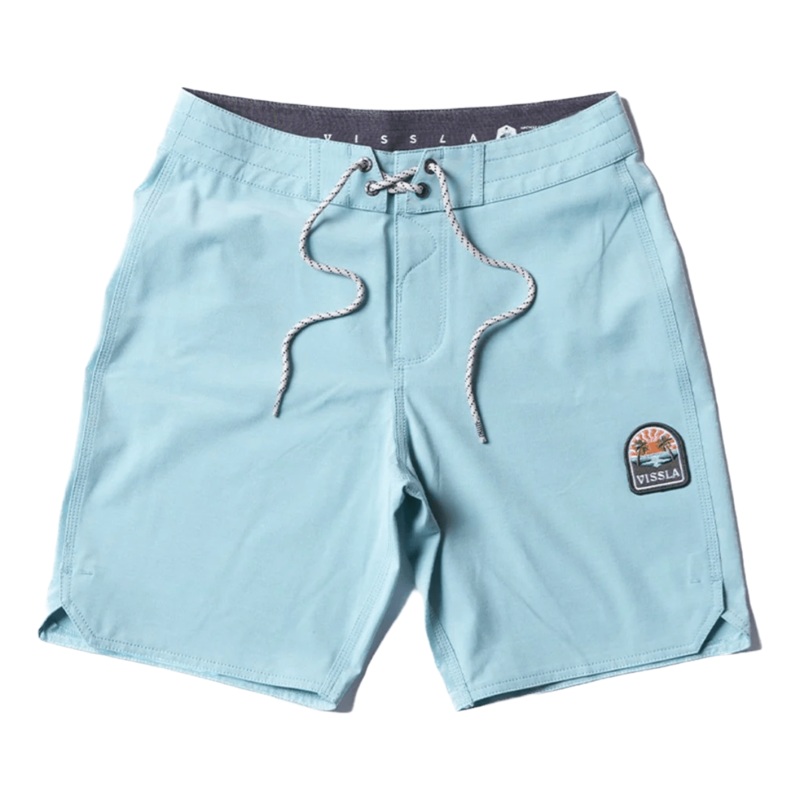 Vissla Solid Sets 13" Kids Ecolastic in Dusty Aqua